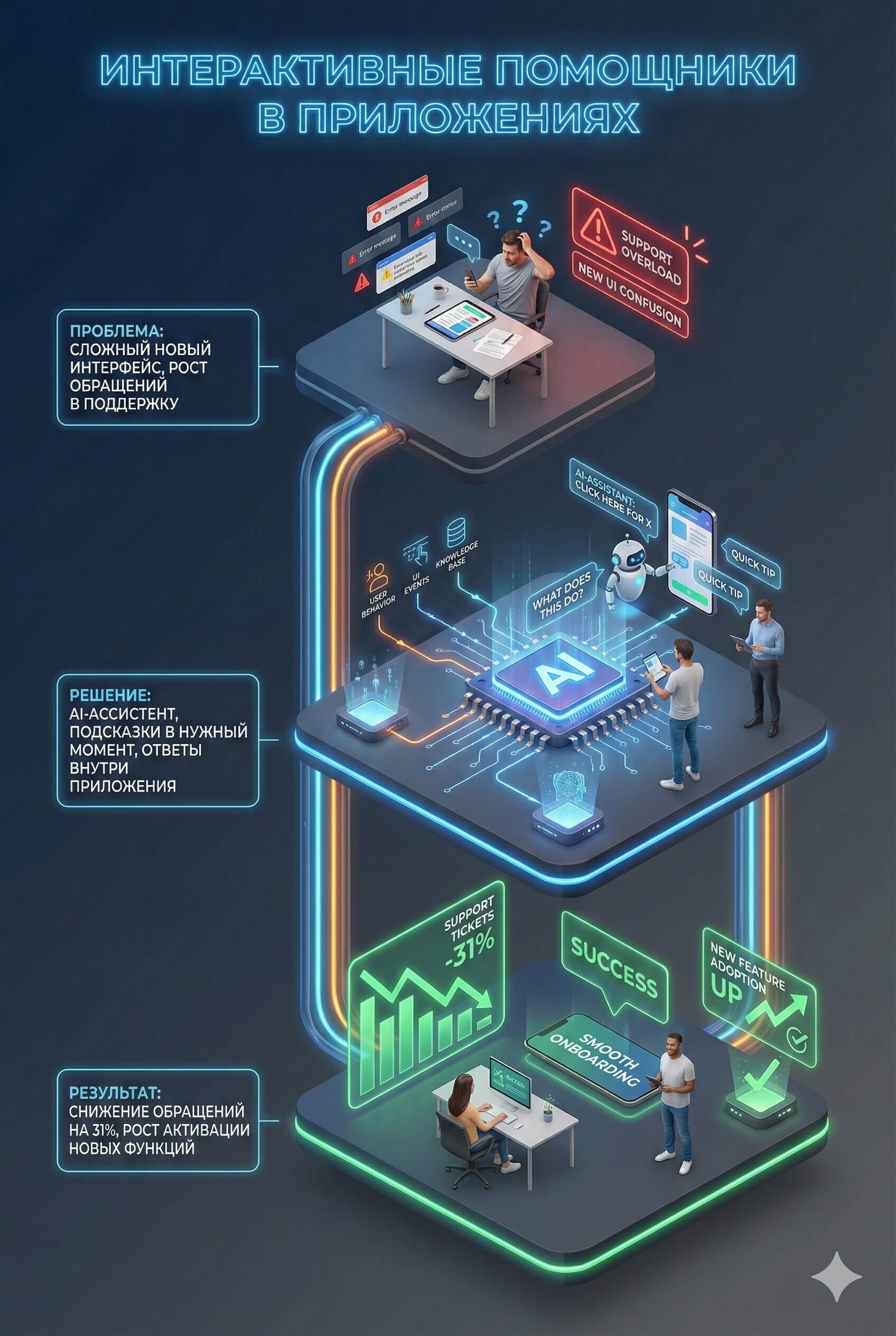 AI-автоматизация интерактивного онбординга и пользовательских подсказок