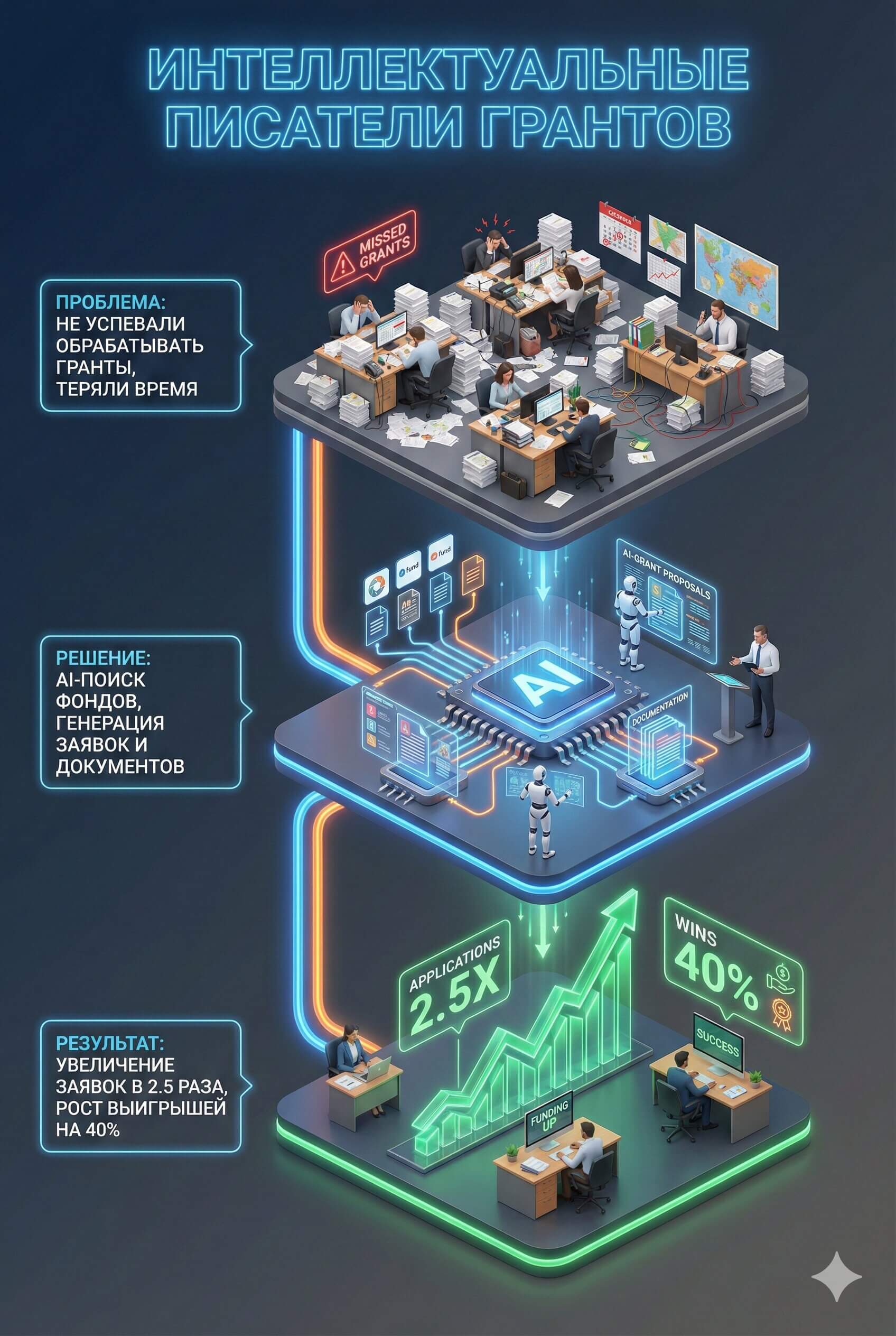 AI-автоматизация написания грантов и управления фандрайзингом