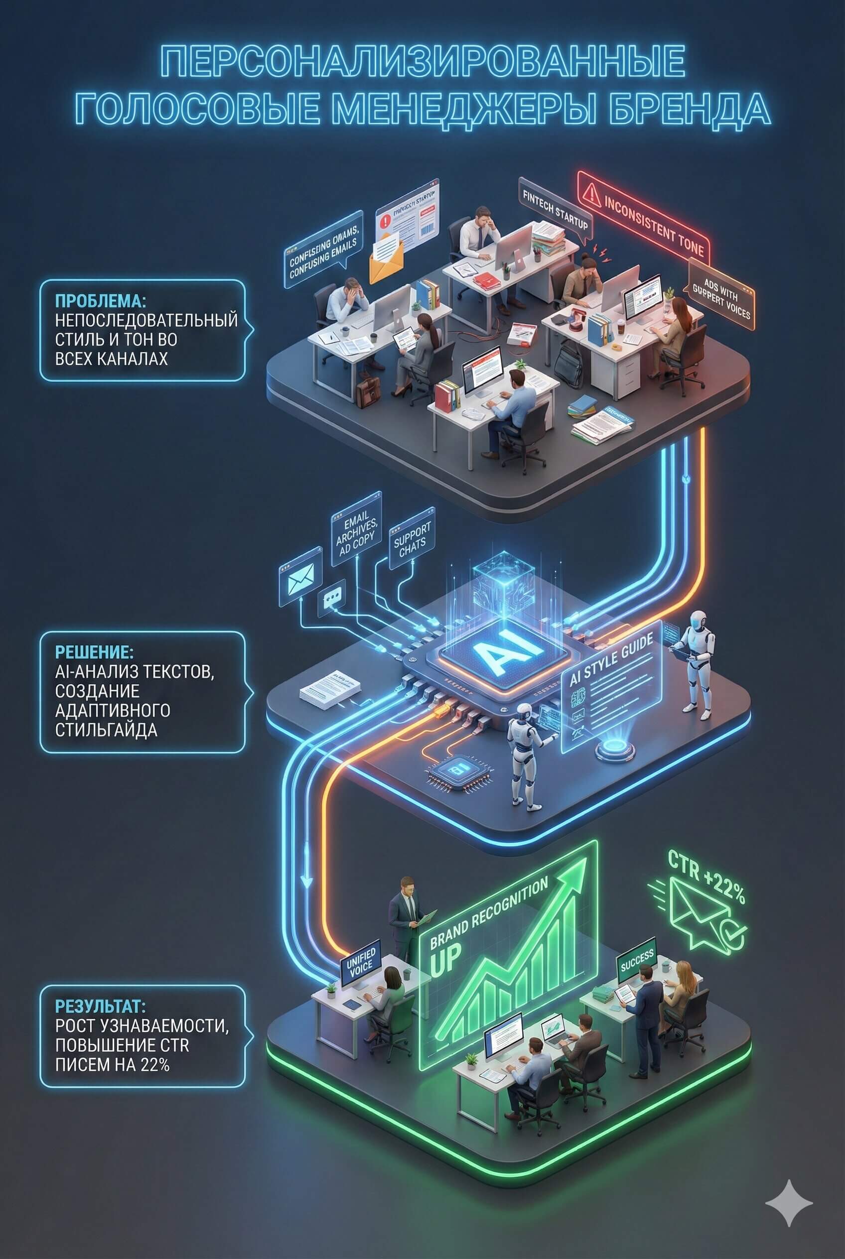 AI-автоматизация управления голосом бренда и контентом