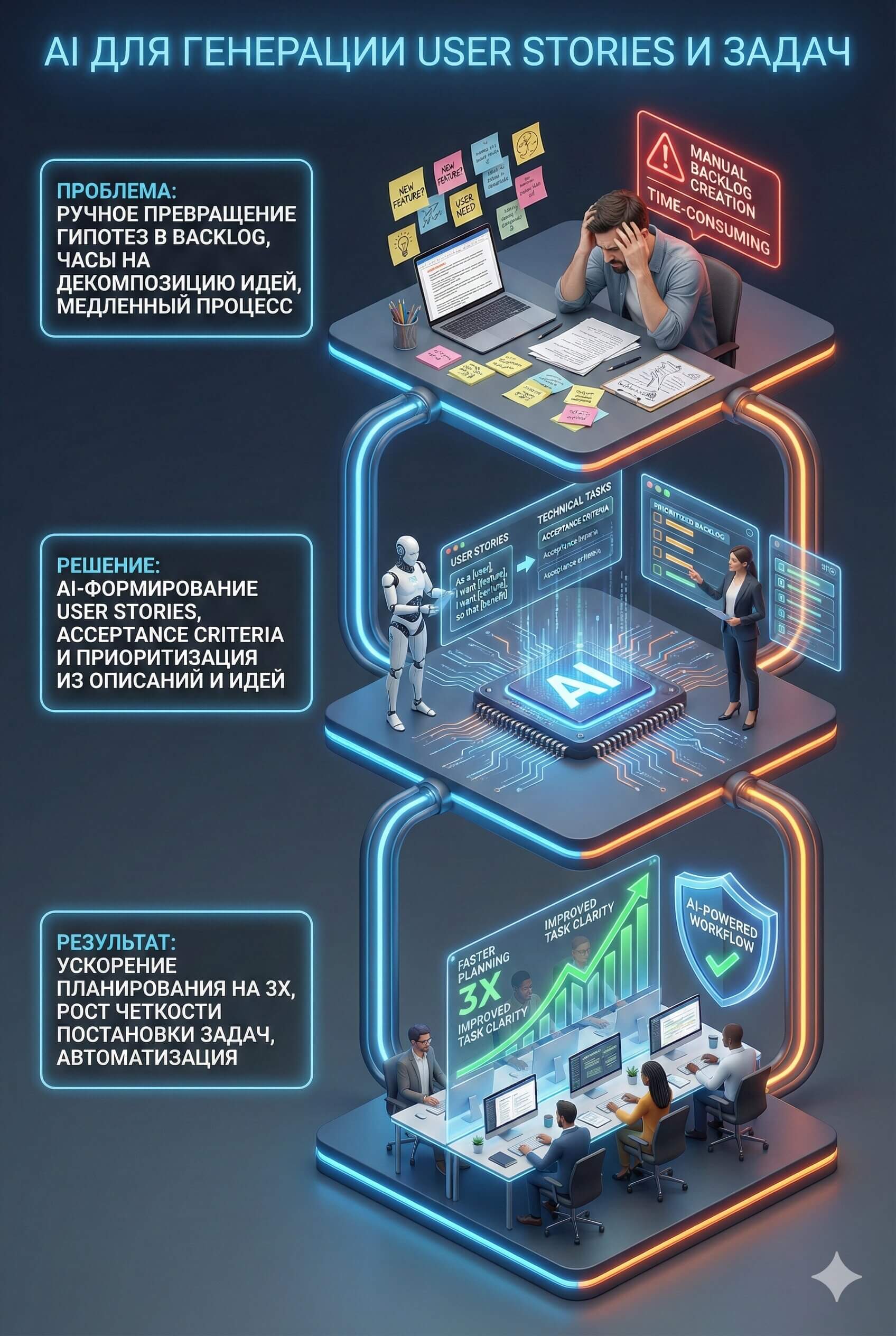 AI-генератор User Stories: декомпозиция задач нейросетью
