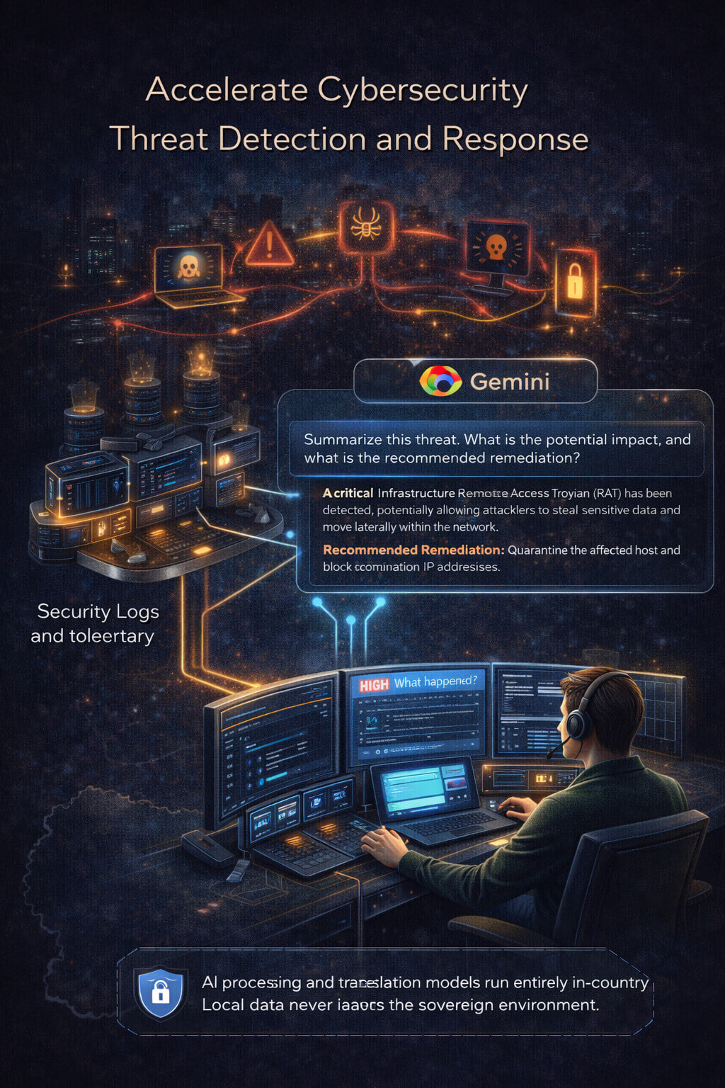 Быстрое реагирование на киберугрозы с Gemini in Security