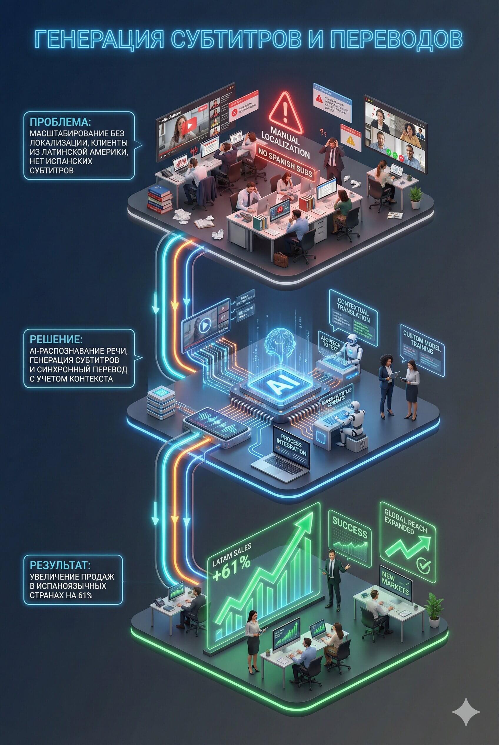 Локализация контента: AI-дубляж и перевод